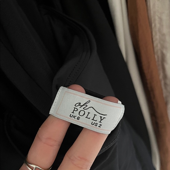 Chic Black Mesh Mini Dress - Picture 5 of 5